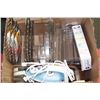 Image 1 : BOX WITH OFFICE ORGANIZERS, CLOTHES IRON ETC