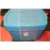 Image 1 : BUNDLE OF 4 RUBBERMAID STORAGE BINS