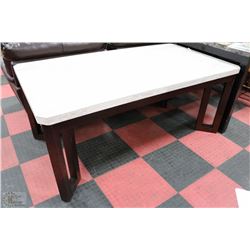 NATURAL STONE TOP KITCHEN TABLE