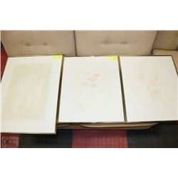 ESTATE 3 PC FLORAL PICTURE SET