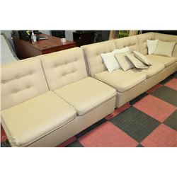 BEIGE FABRIC SECTIONAL