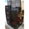 Image 1 : PAIR OF BLACK METAL FILING CABINETS