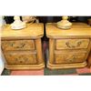 Image 1 : PAIR OF SOLID WOOD 2 DRAWER NIGHT STANDS