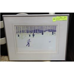 FRAMED ARTIST SIGNED AND #'D PRINT 106/125