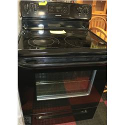 FRIGIDAIRE 30" BLACK STOVE WITH 4 BURNER CERAMIC