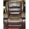 Image 3 : BRAND NEW BROWN LEATHERETTE RECLINING SOFA