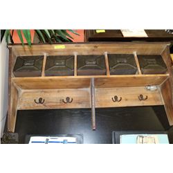 SHOWHOME WALL MOUNT COAT RACK METAL & WOOD