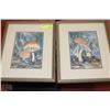 Image 1 : PAIR OF WOOD FRAMED MUSHROOM PICTURES