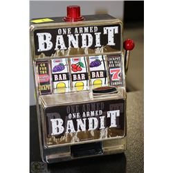 "ONE ARMED BANDIT" MECHANICAL BANK MACHINE