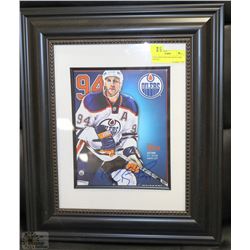 RYAN SMYTH #94 OILERS PICTURE SIGNED