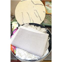 DECORATIVE BOX WITH 12 LADIES SCARVES- VARIOUS