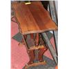 Image 1 : ESTATE WOOD MAGAZINE RACK TABLE