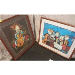LOT OF 2 ART GALLERY PHOTOS