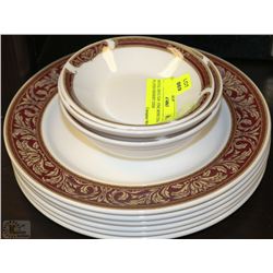 ROYAL DOULTAN  FINE BONE CHINA PLATES+DESSERT DISH