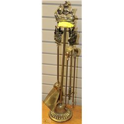 VINTAGE ELIZABETHAN GALLEON FIRE PLACE SET