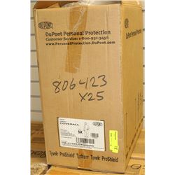 CASE OF 25 DUPOINT 5X COVERALLS