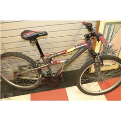 GREY & RED NORCO  FORCE 18 SPEED MOUNTAIN BIKE
