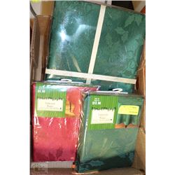 BOX OF 4 NEW TABLECLOTHS