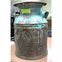 VINTAGE METAL CREAM CAN