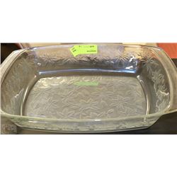 CUT GLASS CASSEROLE /BAKING PAN