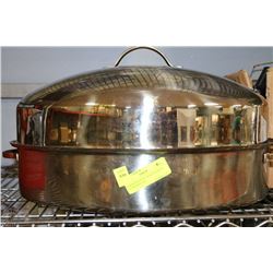 STAINLESS STEEL ROASTER WITH LIFTER AND LID