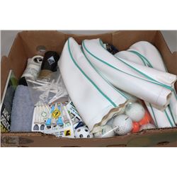 FLAT OF GOLF ACCESSORIES