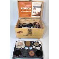 SHOE SHINE KIT WITH ELECTRIC BUFFER