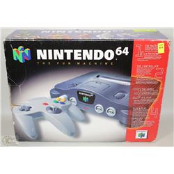 NINTENDO 64 CONSOLE COMPLETE WITH STYROFOAM &