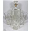 Image 1 : DECANTER WITH 5 GLASSES