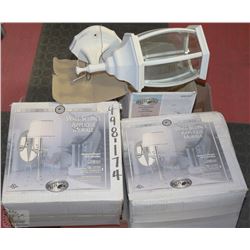 FLAT WITH 2 WALL SCONCE AND NEW HAMPTON BAY