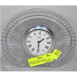 MIKASA CRYSTAL CLOCK "DIAMOND FIRE" MADE IN JAPAN