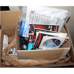 BOX OF CANON, BROTHER AND HP PRINTER INK