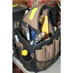 TOOL BAG FILLED WITH ASSORTED TOOLS