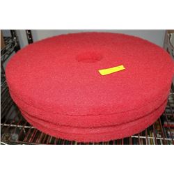 LOT OF 4 FLOOR POLISHER SCRUBBING PADS