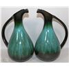 Image 1 : PAIR OF MATCHING BLUE MOUNTAIN POTTERY PITCHERS