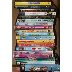 BOX OF DVD'S INCL DUMB & DUMBER,SHREK,DAVID BOWIE