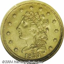 1839-D $2 1/2 MS61 NGC.
