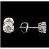 Image 2 : 1.43 ctw Diamond Stud Earrings - 14KT White Gold