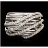 Image 1 : 14KT White Gold 0.32 ctw Diamond Ring