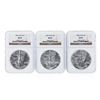 Image 1 : 1986-1991 NGC MS69 $1 American Silver Eagle Coin Set