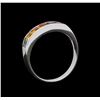 Image 4 : 1.51 ctw Multi Color Sapphire and Diamond Ring - 14KT White Gold