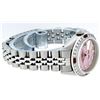 Image 5 : Rolex Stainless Steel Pink MOP Diamond and Ruby DateJust Ladies Watch
