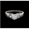 Image 2 : 0.88 ctw Diamond Ring - 18KT White Gold