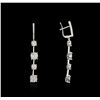 Image 2 : 14KT White Gold 2.24 ctw Diamond Earrings