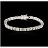 14KT White Gold 7.60 ctw Diamond Tennis Bracelet
