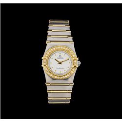 Omega Two-Tone Diamond Constellation Ladies Watch