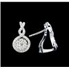 Image 2 : 0.68 ctw Diamond Earrings - 14KT White Gold