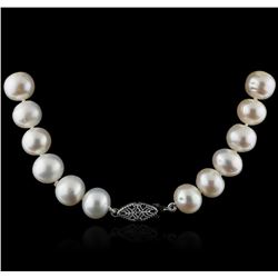 14KT White Gold Pearl Necklace