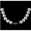 14KT White Gold Pearl Necklace