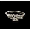 Image 2 : 14KT White Gold 1.19 ctw Diamond Ring